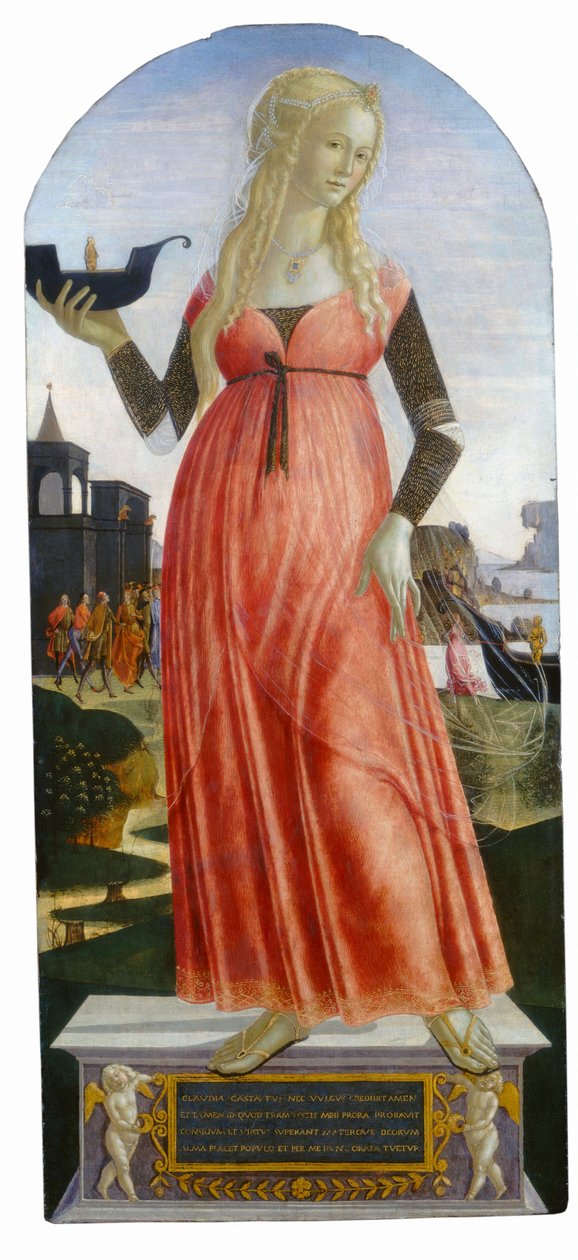 Claudia Quinta, ca. 1490-1495 door Neroccio de Landi