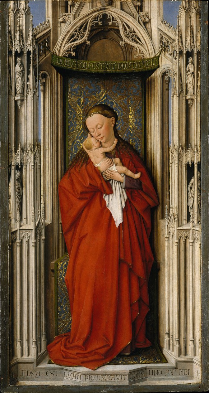 Maagd en kind in een nis, ca. 1500 door Netherlandish School