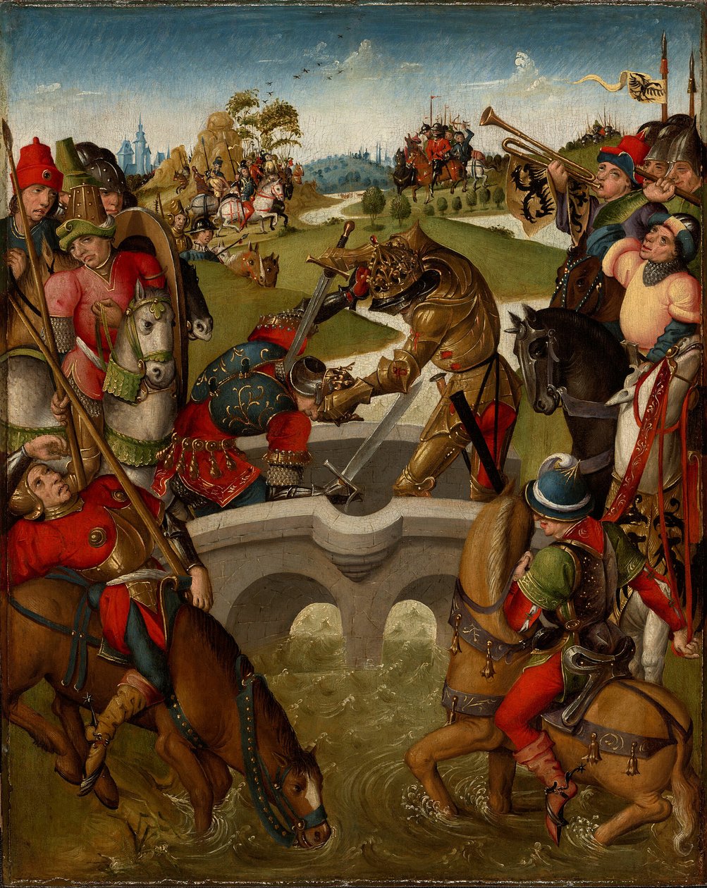 Keizer Heraclius doodt de koning van Perzië door Netherlandish
