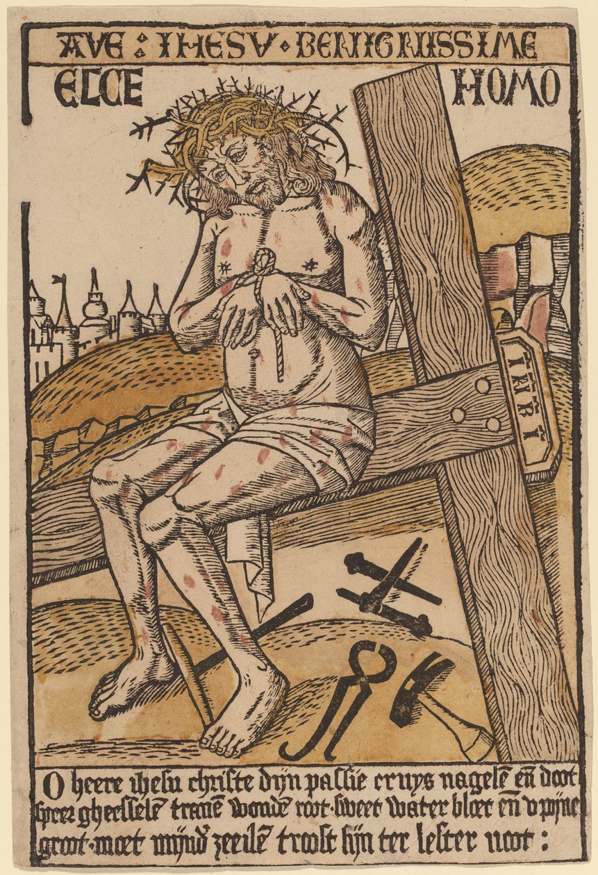 Christus als de Man van Smarten door Netherlandish 15th Century