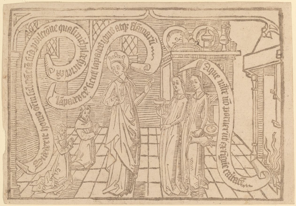 Pagina uit "Canticum Canticorum": 2e Editie door Netherlandish 15th Century