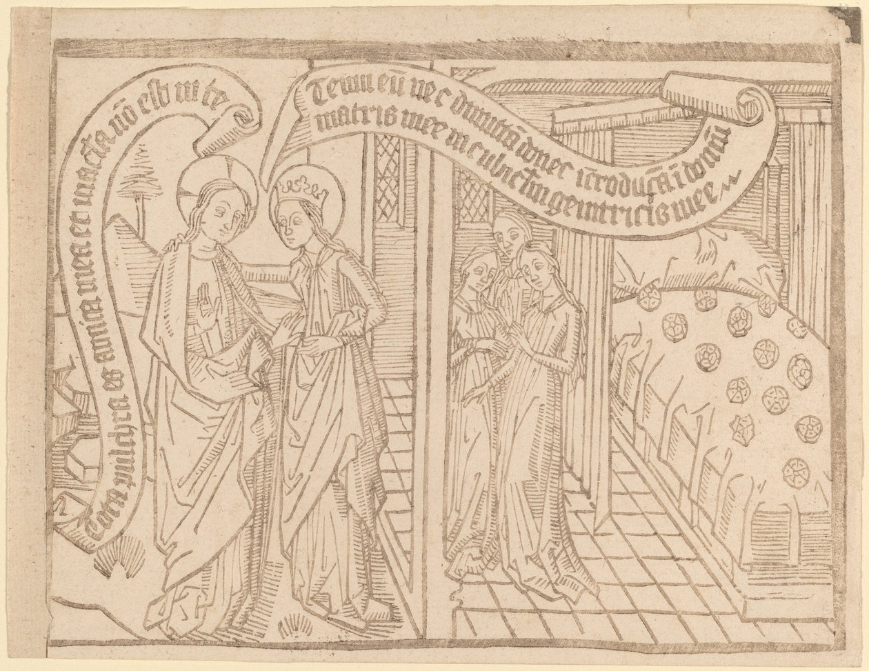 Pagina uit "Canticum Canticorum": 2e Editie door Netherlandish 15th Century