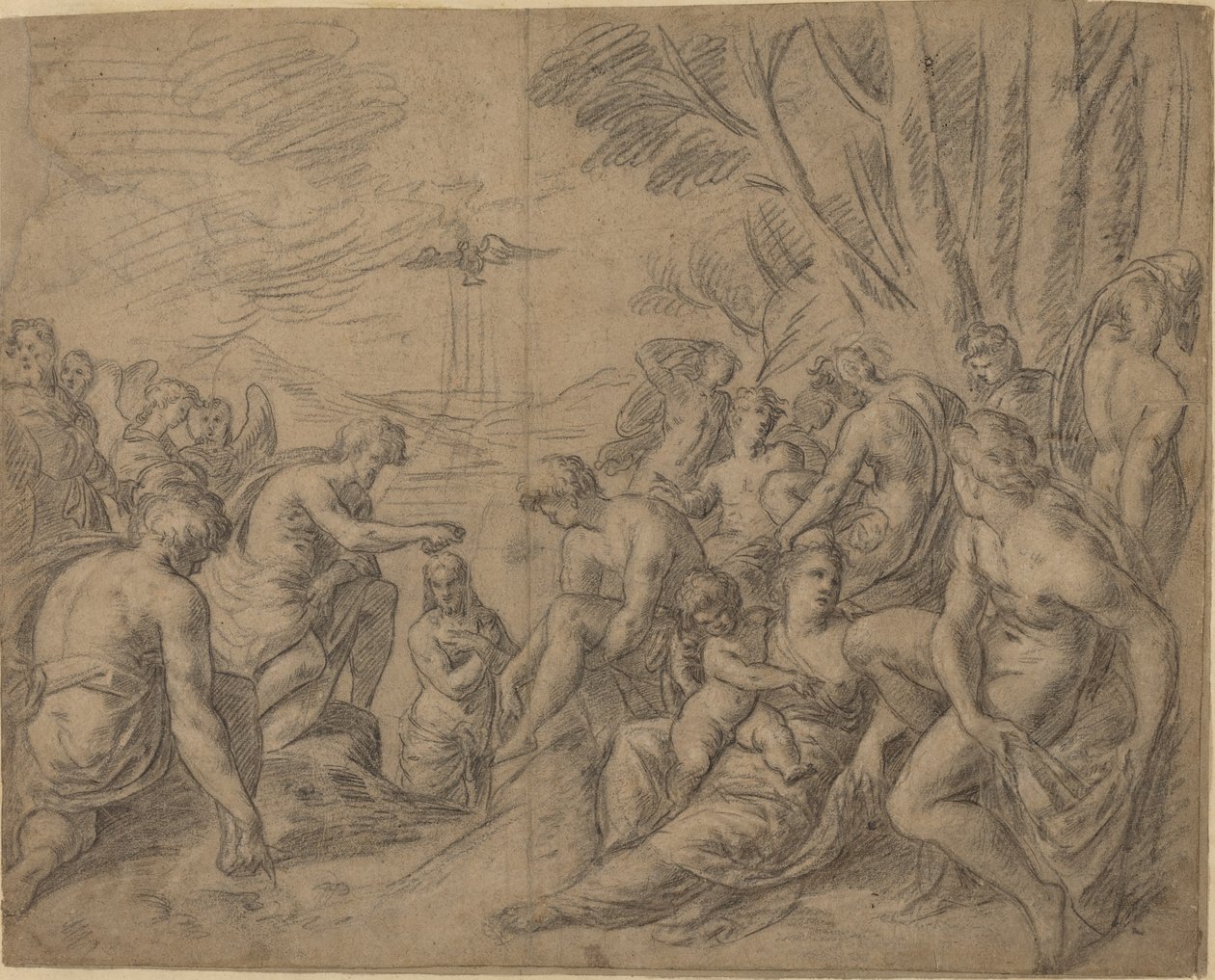 De doop van Christus door Netherlandish 16th Century