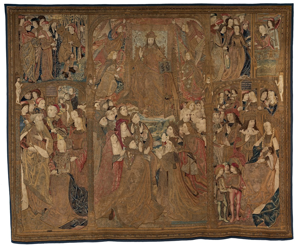 De Triomf van Christus ("Het Mazarin Tapijt") door Netherlandish 16th Century