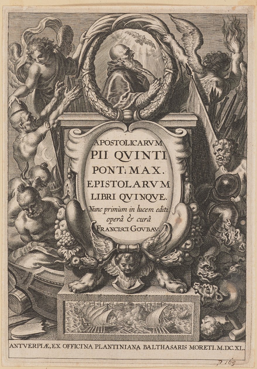 Titelpagina voor Apostolicarvm PII Qvinti Pont. Max... door Netherlandish 17th Century after Sir Peter Paul Rubens