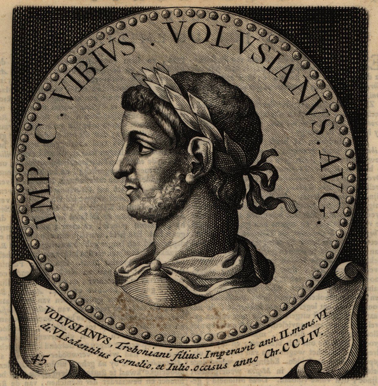 Portret van Romeinse keizer Volusianus door Netherlandish School