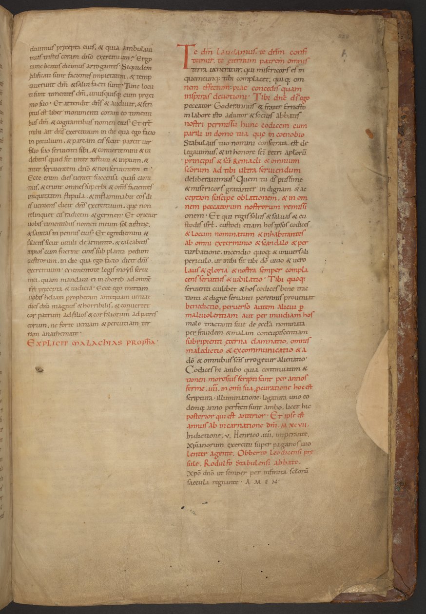De Stavelot Bijbel, Add MS 28106, f.228r door Netherlandish School