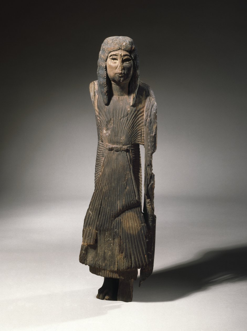 Staand standbeeld van Si-Eset, c.1279-1203 v.Chr. door New Kingdom Egyptian