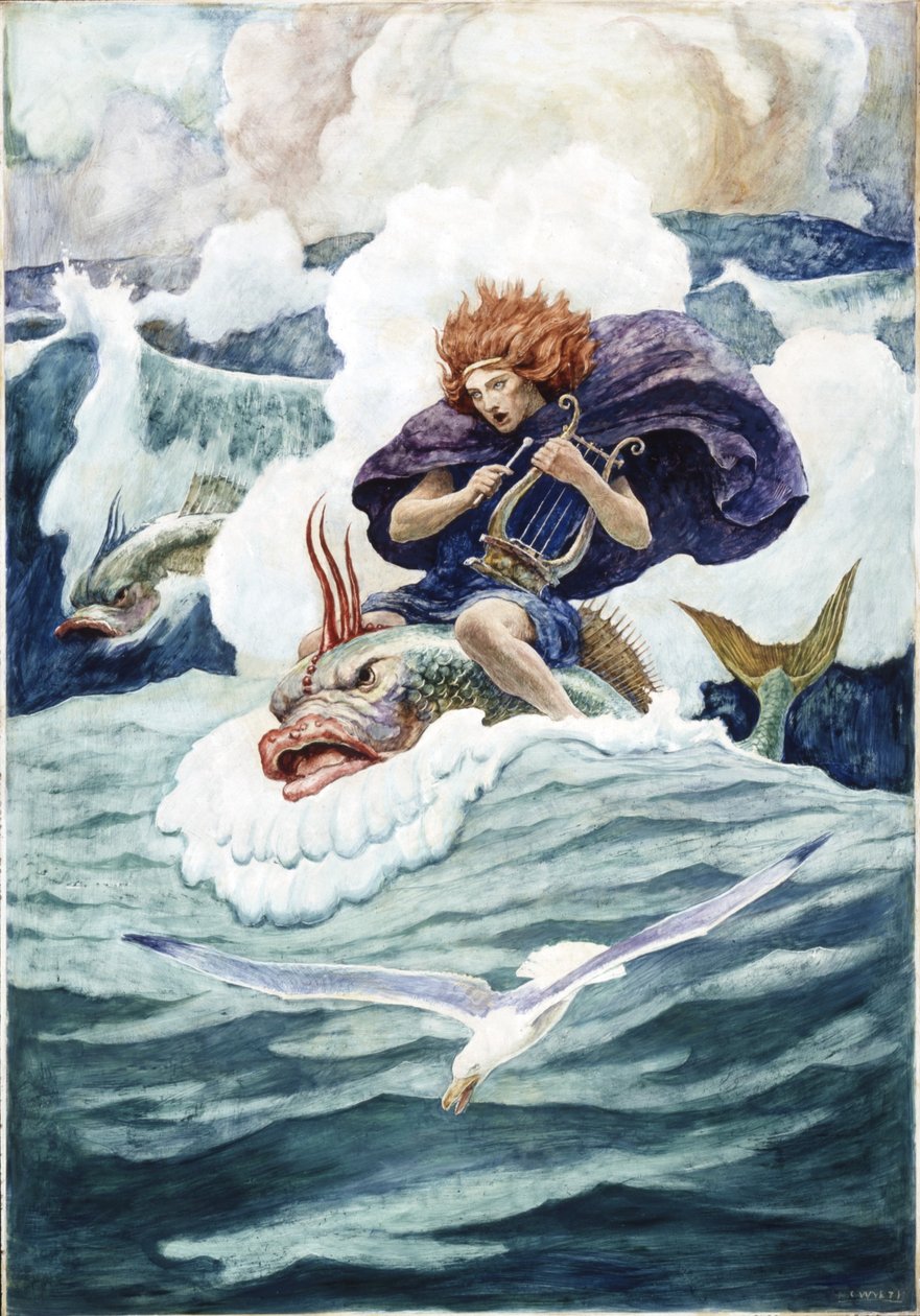 Arion en de Dolfijn door Newell Convers Wyeth
