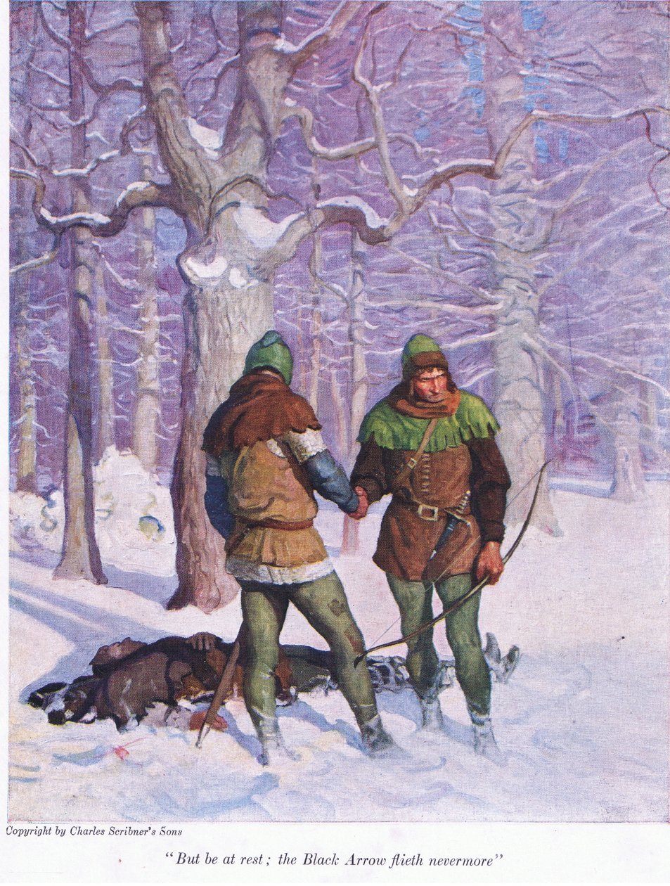 Maar wees gerust, de Zwarte Pijl vliegt niet meer door Newell Convers Wyeth