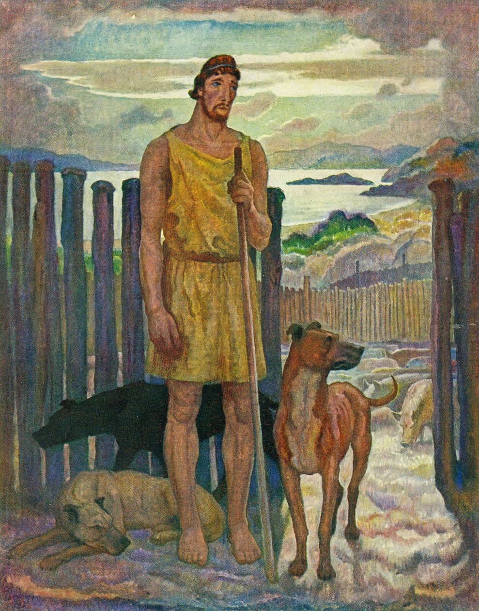 Eumaeus, de varkenshoeder door Newell Convers Wyeth