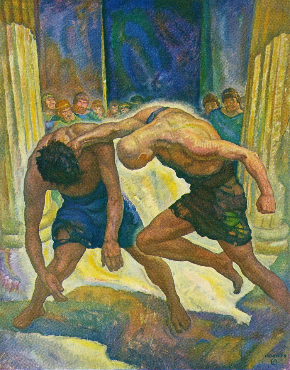Het gevecht van de bedelaars door Newell Convers Wyeth