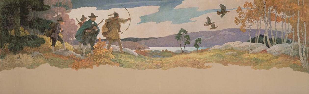 De Kalkoenjagers door Newell Convers Wyeth