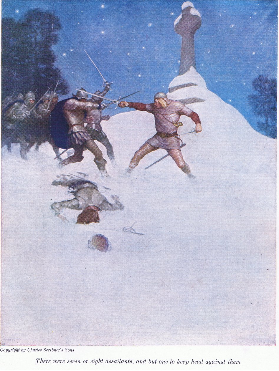 Er waren zeven of acht aanvallers, en slechts één om hen tegen te houden door Newell Convers Wyeth