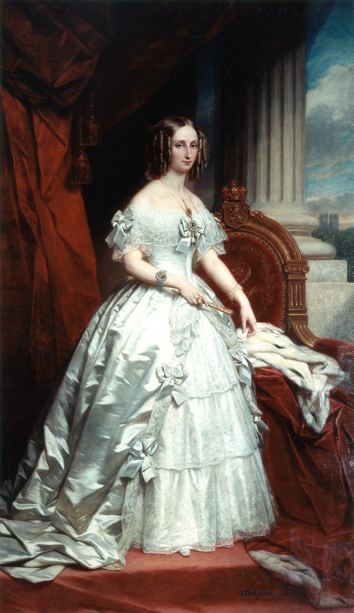 Dutch: Portret van koningin Maria-Louisa Portrait of Queen Marie-Louise door Nicaise de Keyser