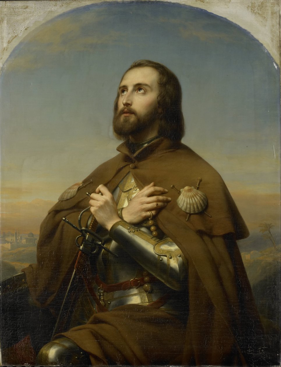 Eberhard (1445-96), Hertog van Württemberg, als Pelgrim in het Heilige Land door Nicaise de Keyser