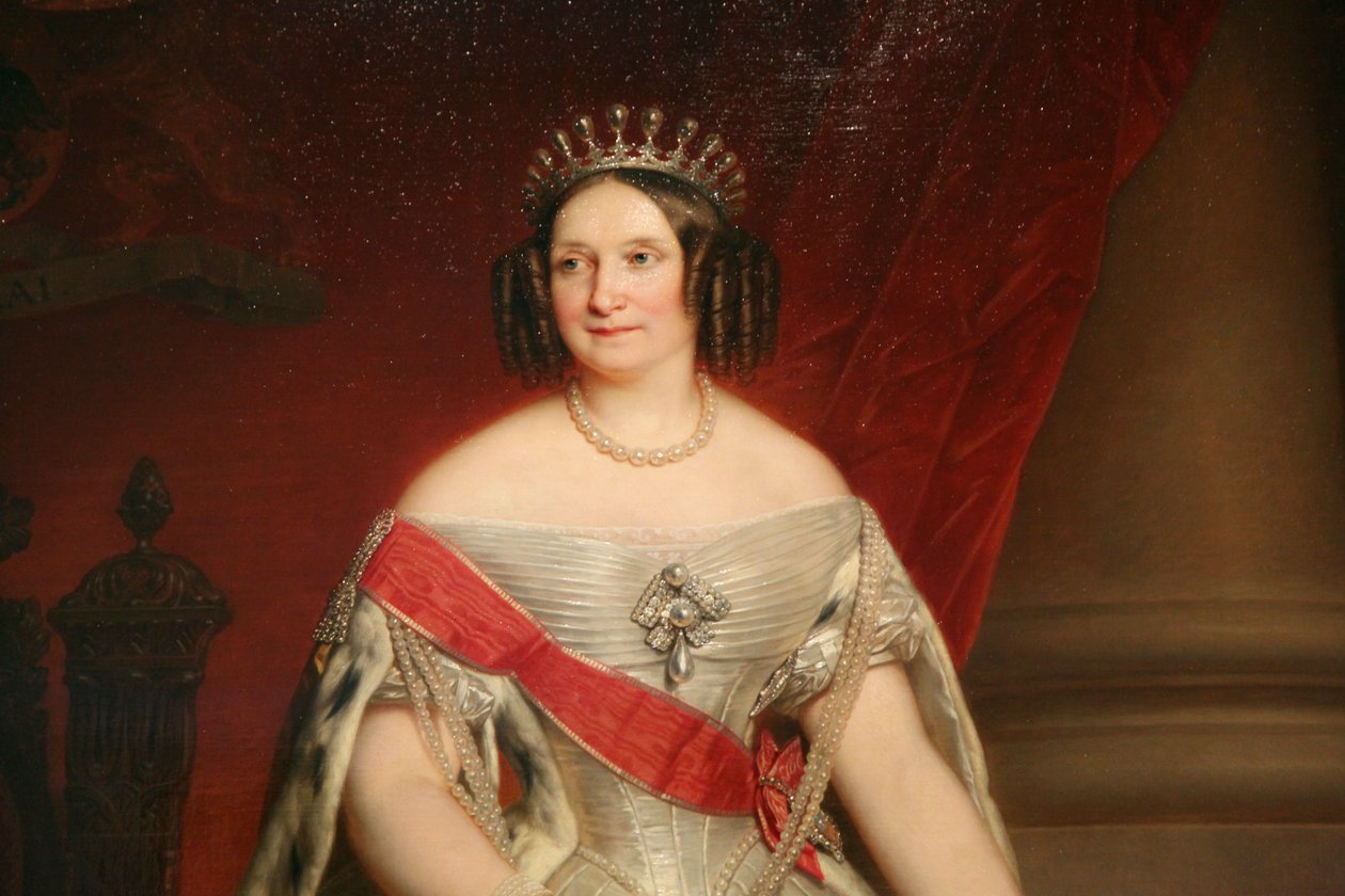 Portret van de Groothertogin Anna Pavlovna, 1849 door Nicaise de Keyser