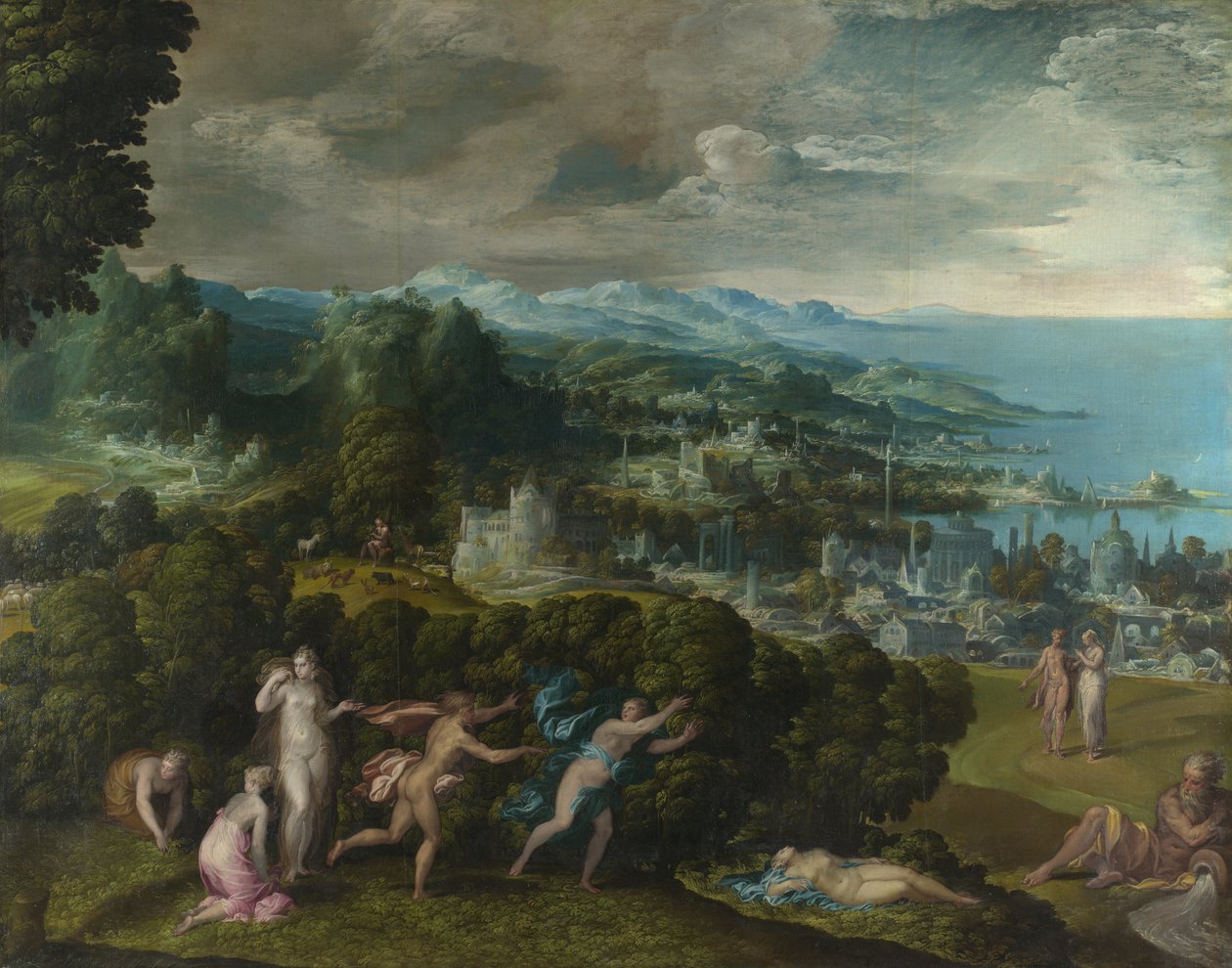 Orpheus en Eurydike door Niccolò dell Abbate