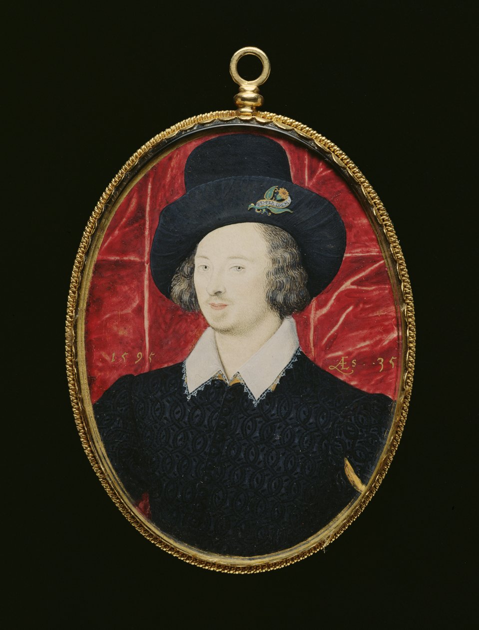 Nr. 3850 Portret van Sir Henry Slingsby (ca. 1560-1634) 1595 door Nicholas Hilliard