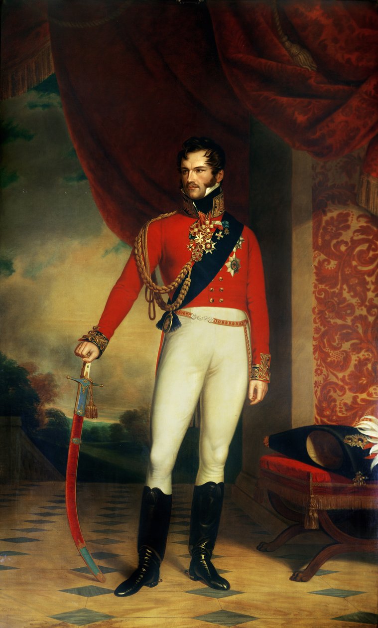 De Prins van Oranje, later Koning Willem II der Nederlanden (1792-1849) door Nicholas Pieneman