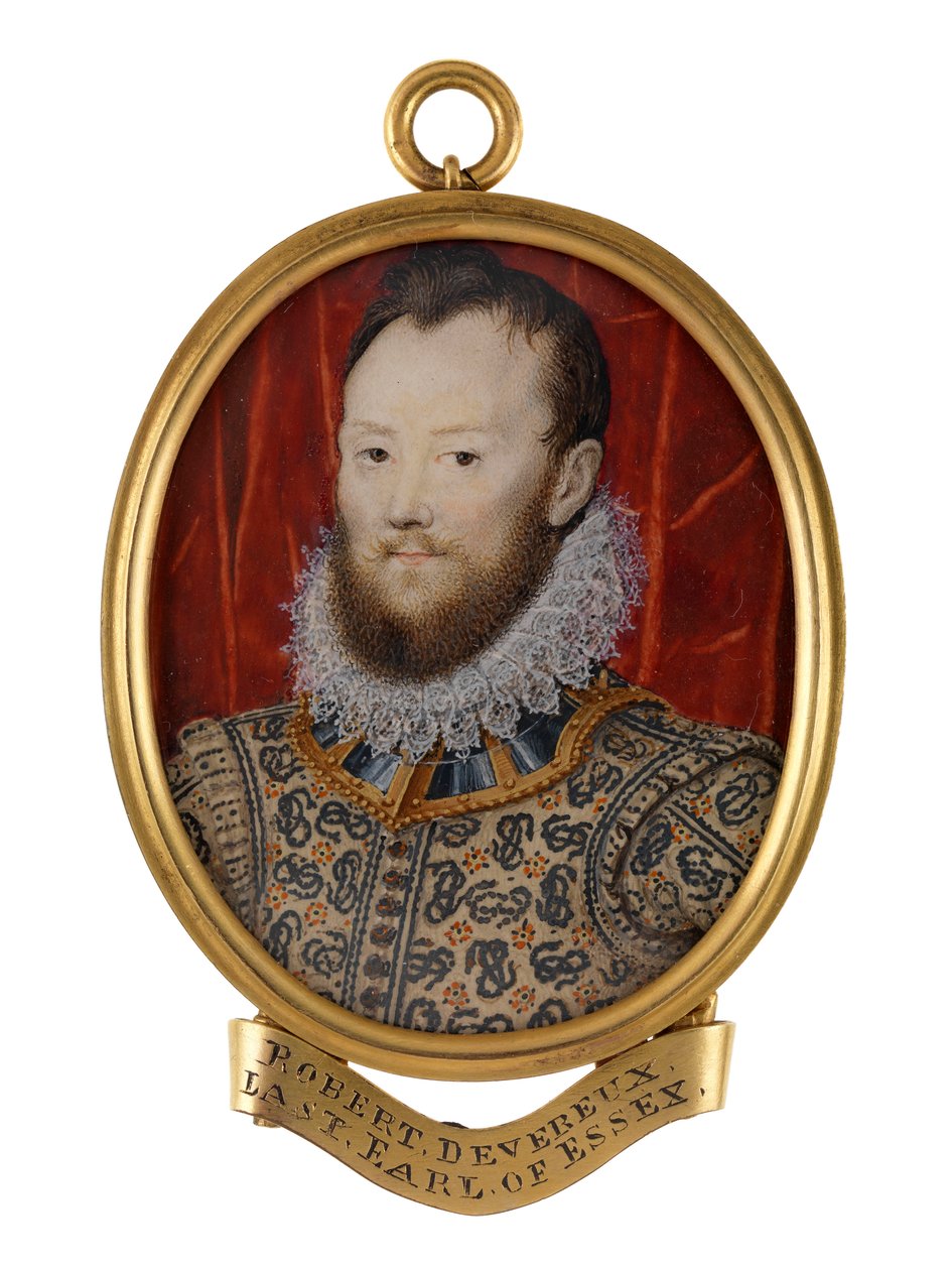 Robert Devereux, 2e Graaf van Essex, c.1590 door Nicholas (school of) Hilliard