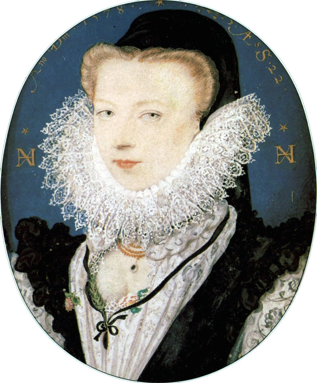 Alice Brandon, mevrouw Hilliard door Nicholas Hilliard