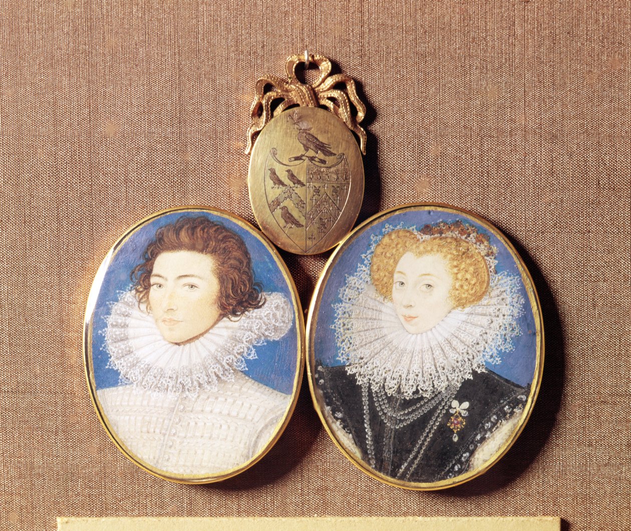 John Croker en zijn vrouw Frances door Nicholas Hilliard