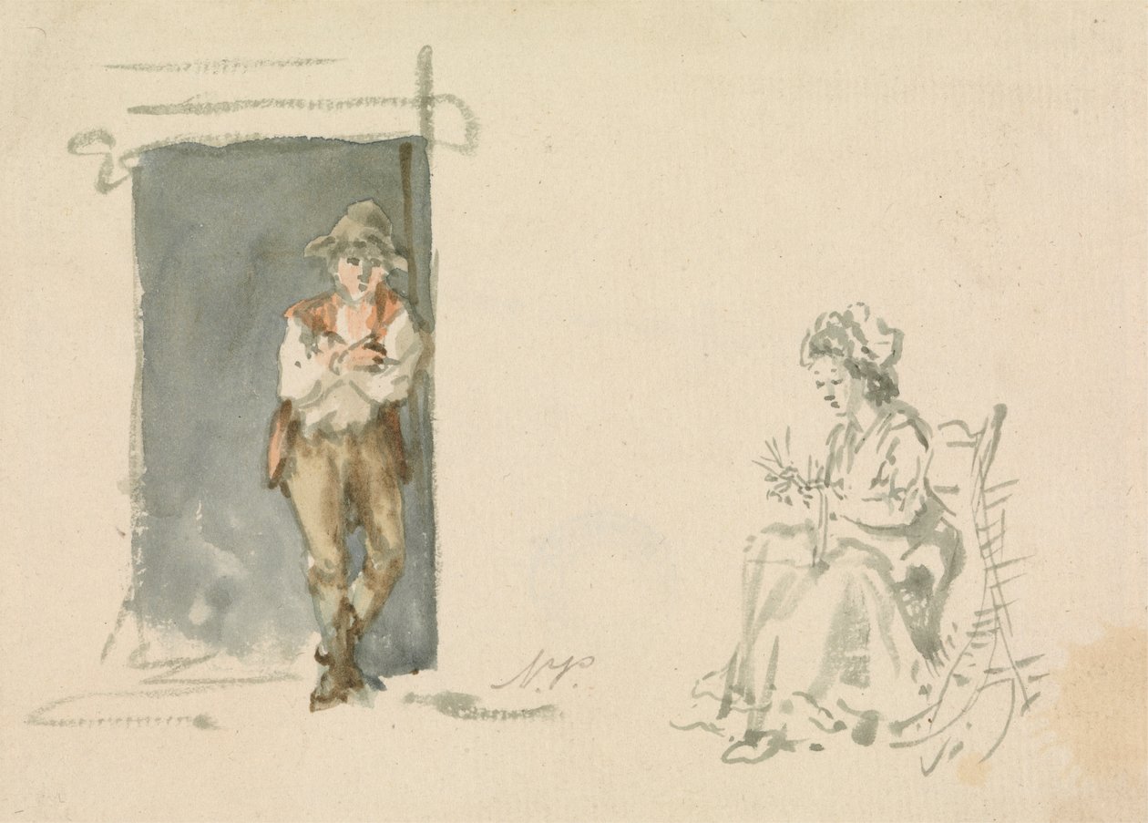 Figurenstudies: Jongen Staand door Nicholas Pocock