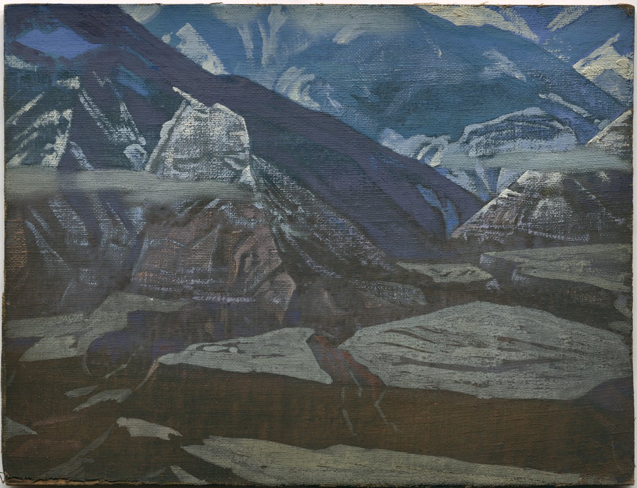 Bharagarh Fort, serie Kulu, 1929 door Nicholas Roerich
