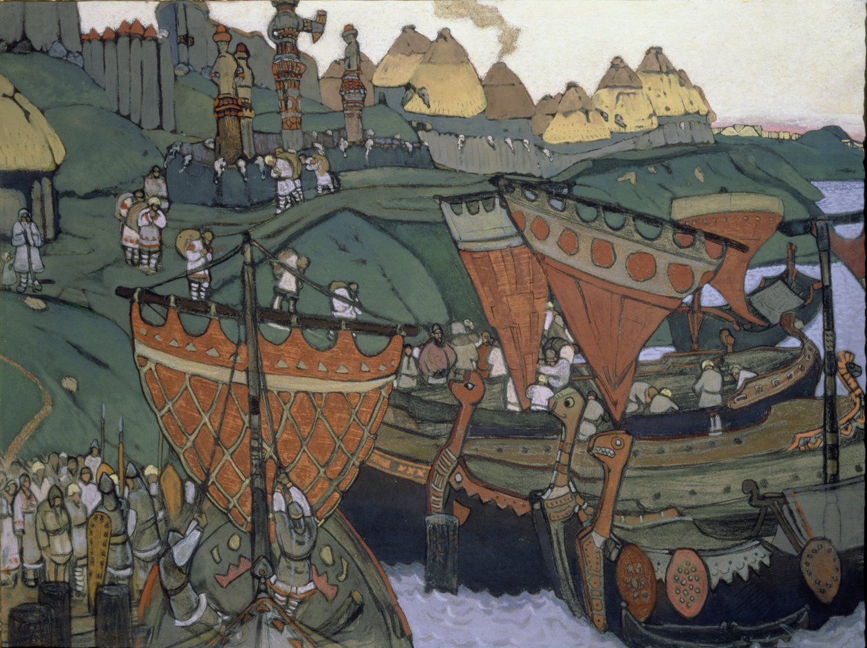 De Slaven aan de Dnjepr, 1905 door Nicholas Roerich
