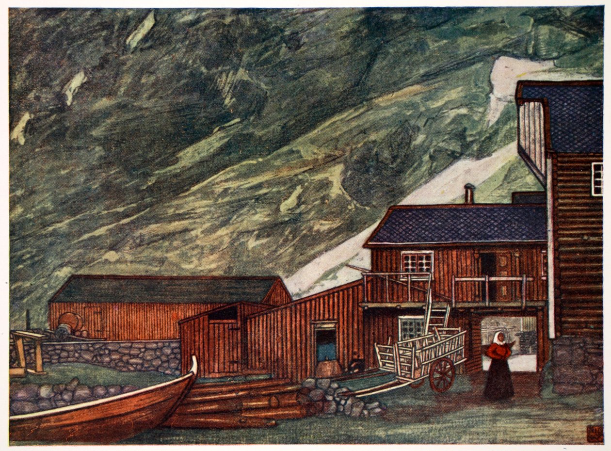 Op de fjord, Sundalsoren, 1905 door Nico Jungman