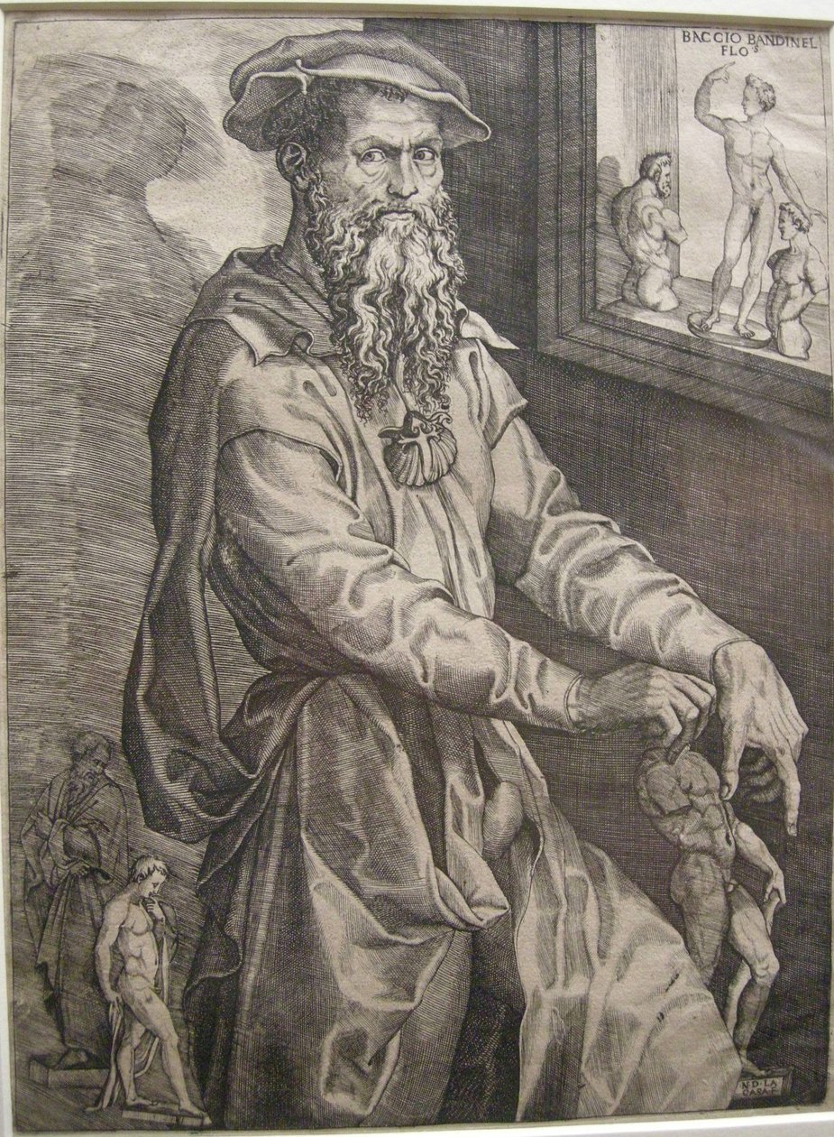 Portret van Baccio Bandinelli door Nicolo della Casa