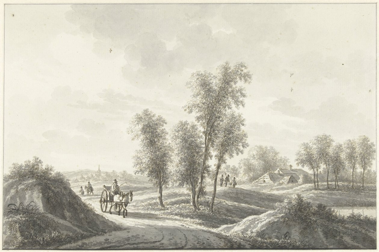 Het dorp Laren in het Gooi door Nicolaas Wicart