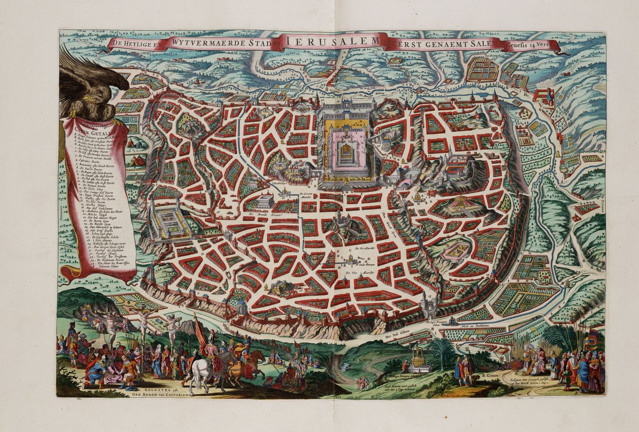 Jeruzalem door Nicolaes Visscher