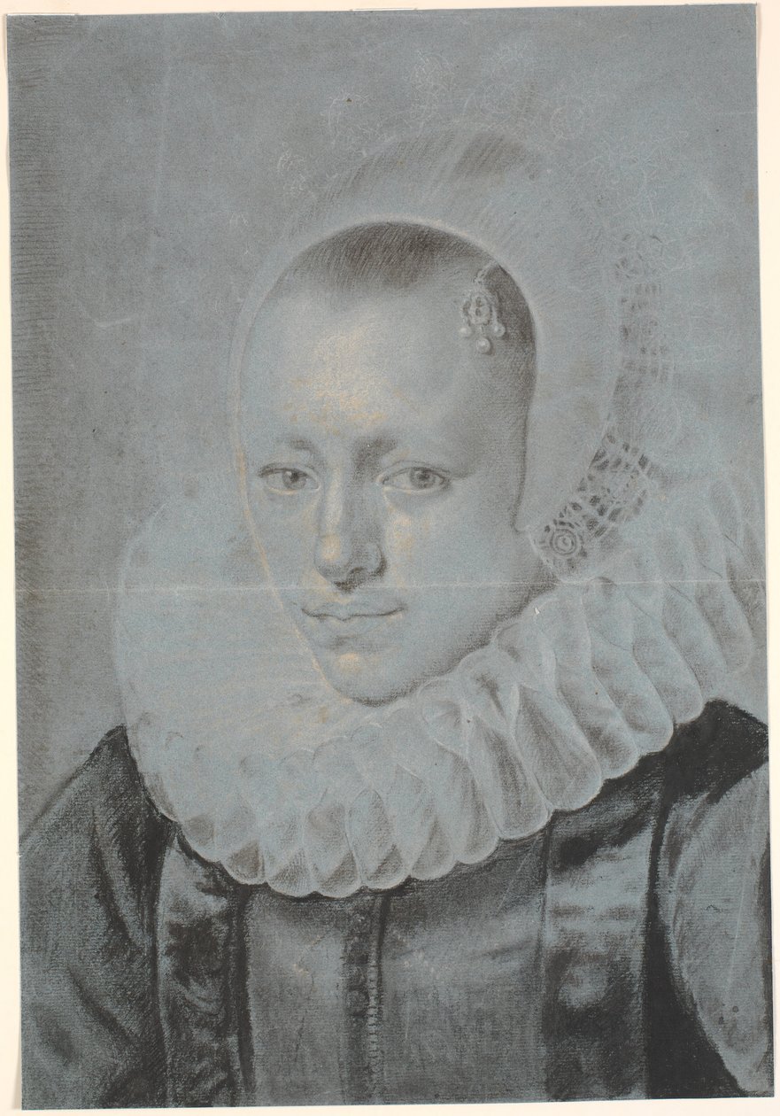 Portret van een vrouw door Nicolaes Eliasz. Pickenoy