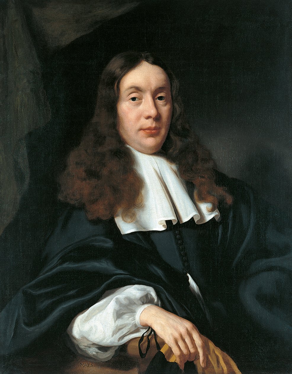 Portret van een man door Nicolaes Maes