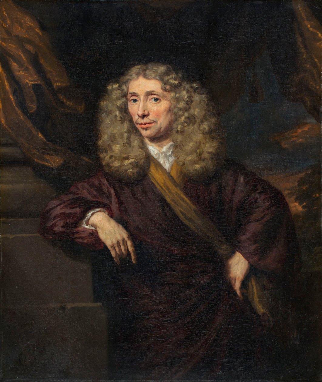 Portret van een man door Nicolaes Maes