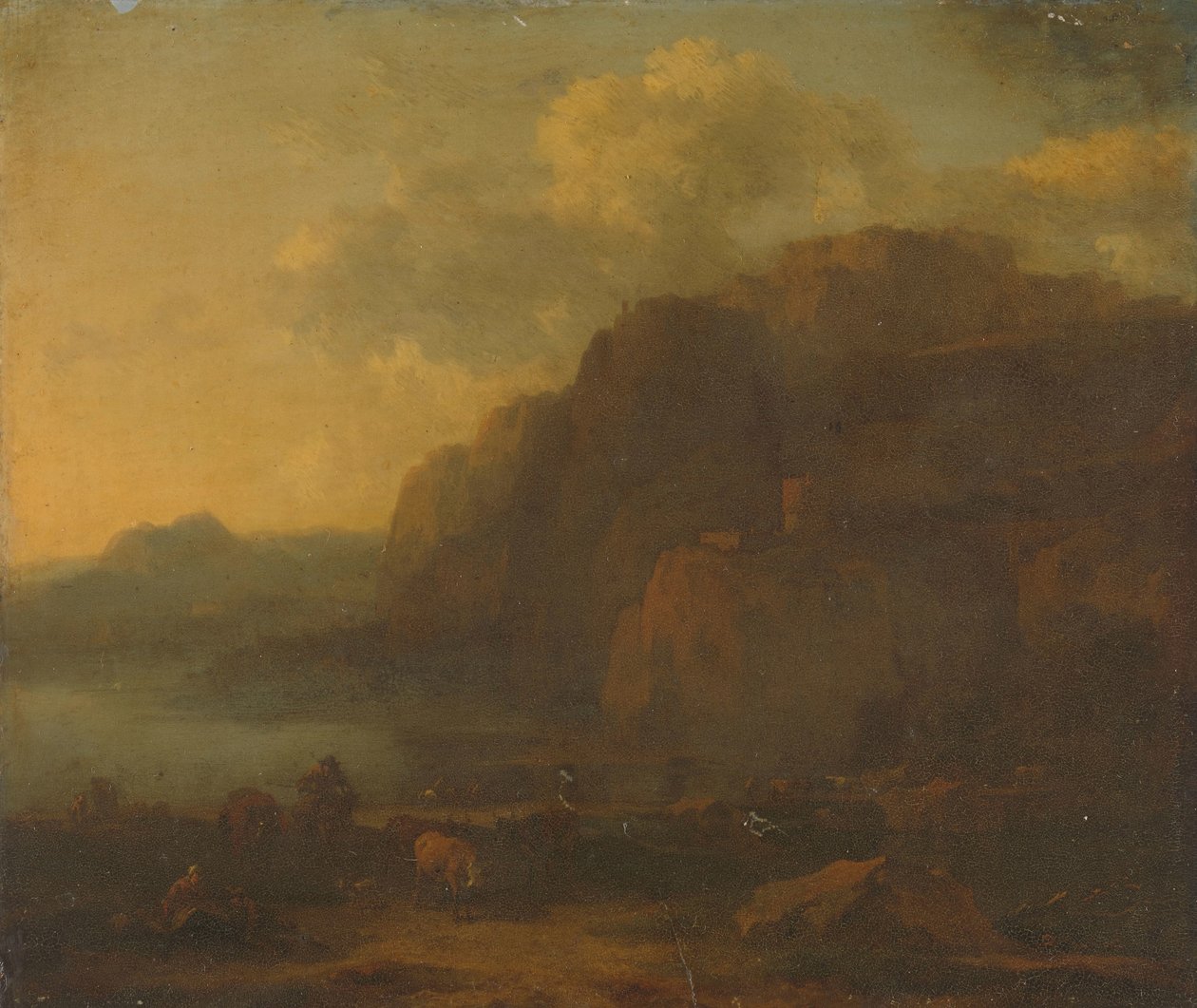 Italiaans landschap door Nicolaes Pietersz Berchem