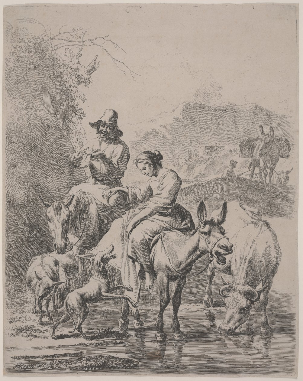 Rivieroversteek door Nicolaes Pietersz. Berchem