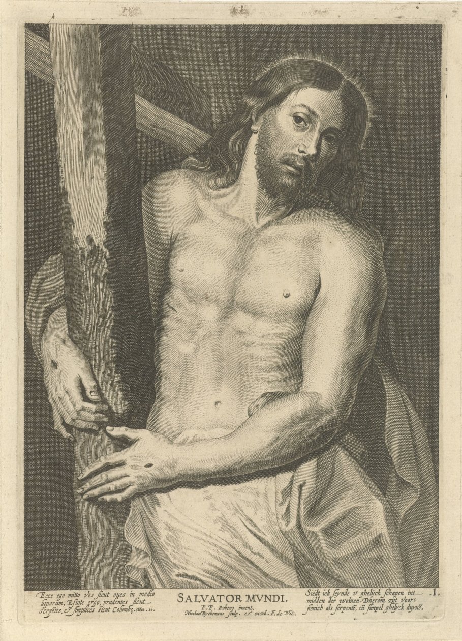 Christus met het Kruis door Nicolaes Ryckmans
