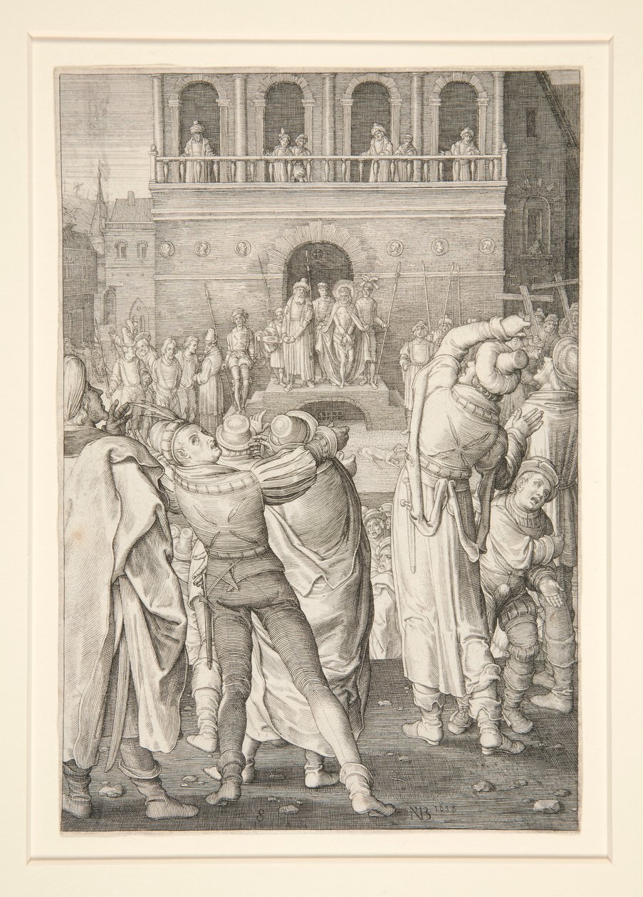 Christus Getoond aan het Volk (Passieserie) door Nicolaes de Bruyn