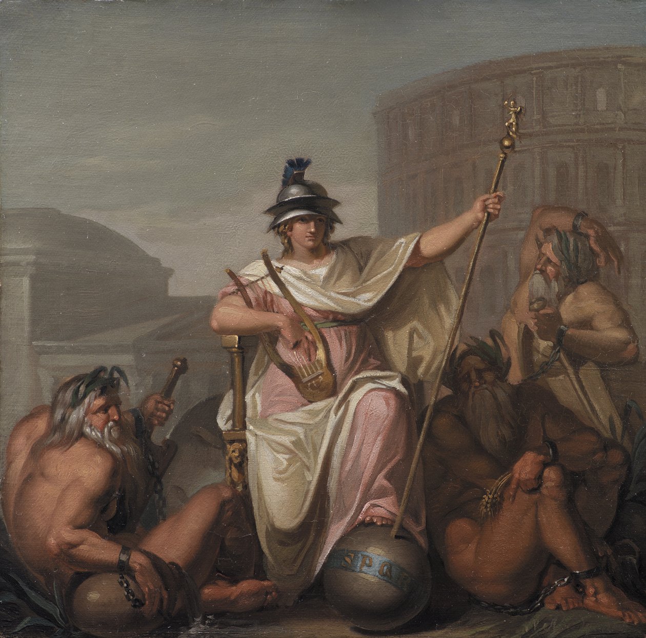 Rome als heerser van de wereld door Nicolai Abildgaard