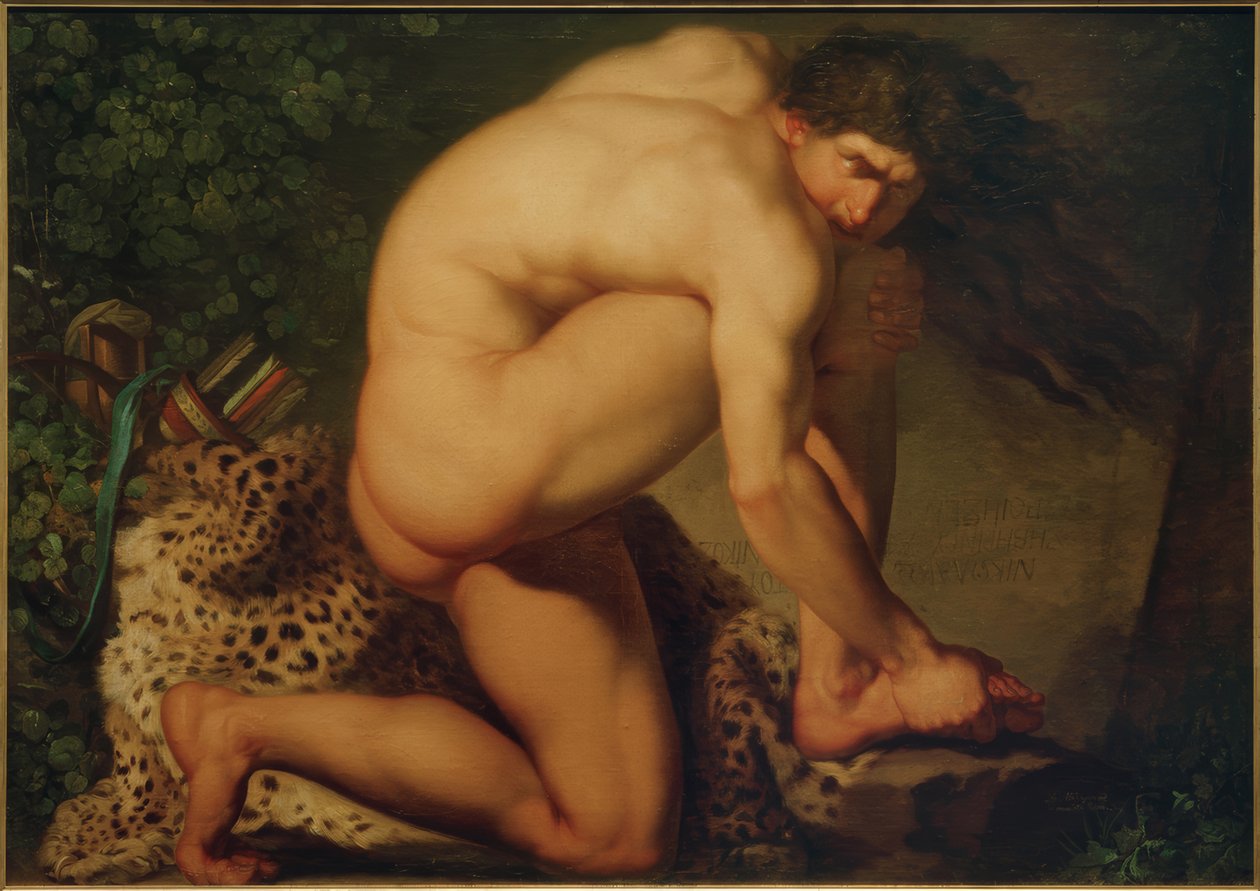 De gewonde Philoctetes door Nicolai Abraham Abildgaard