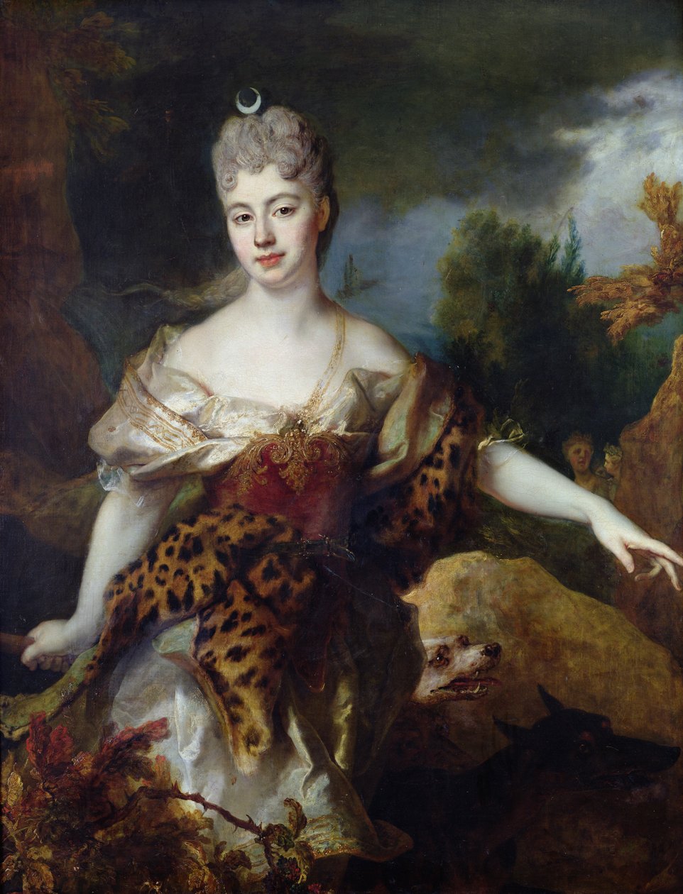 Portret van Mademoiselle de Barral als Diana, c.1714 door Nicolas de Largillière