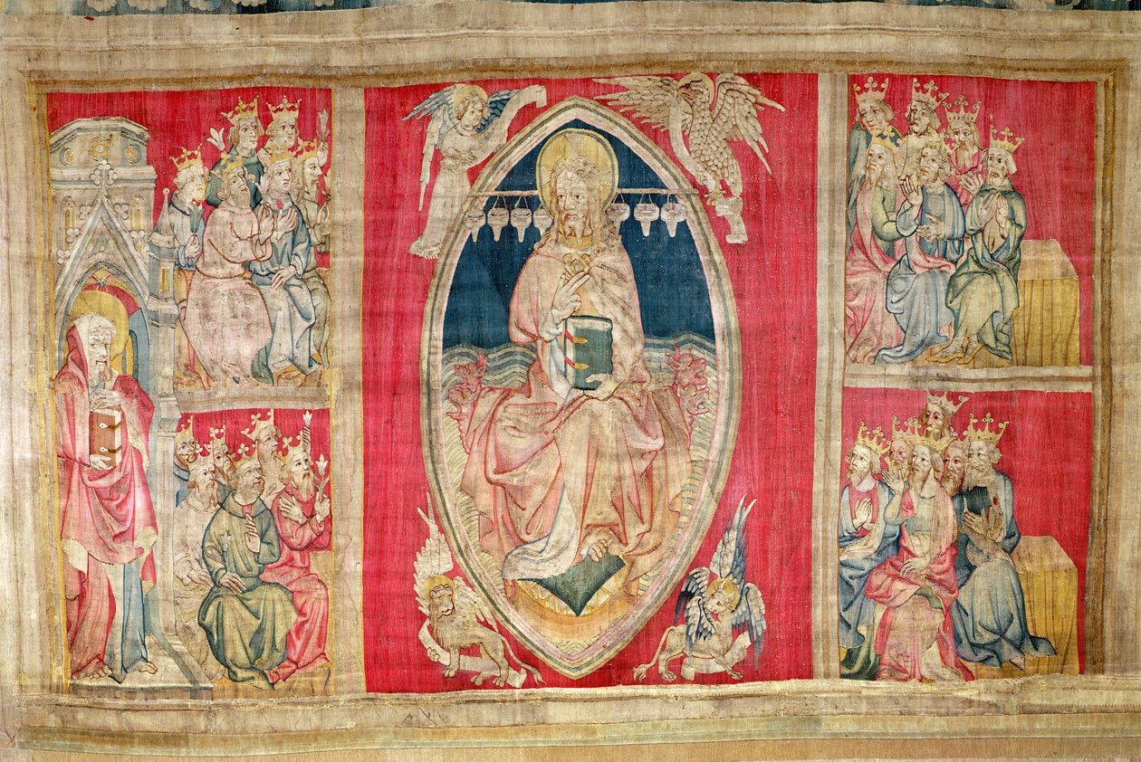 Christus op de troon met de apocalyptische beesten en de vierentwintig ouderlingen, nr.4 uit 