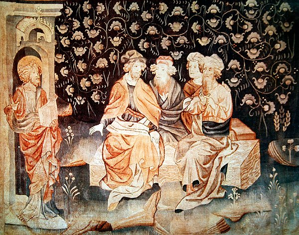 De Eerste Opstanding van de Martelaren, uit De Apocalyps van Angers door Nicolas Bataille
