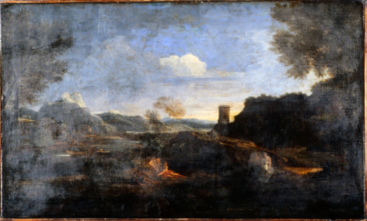 Landschap door Nicolas Poussin