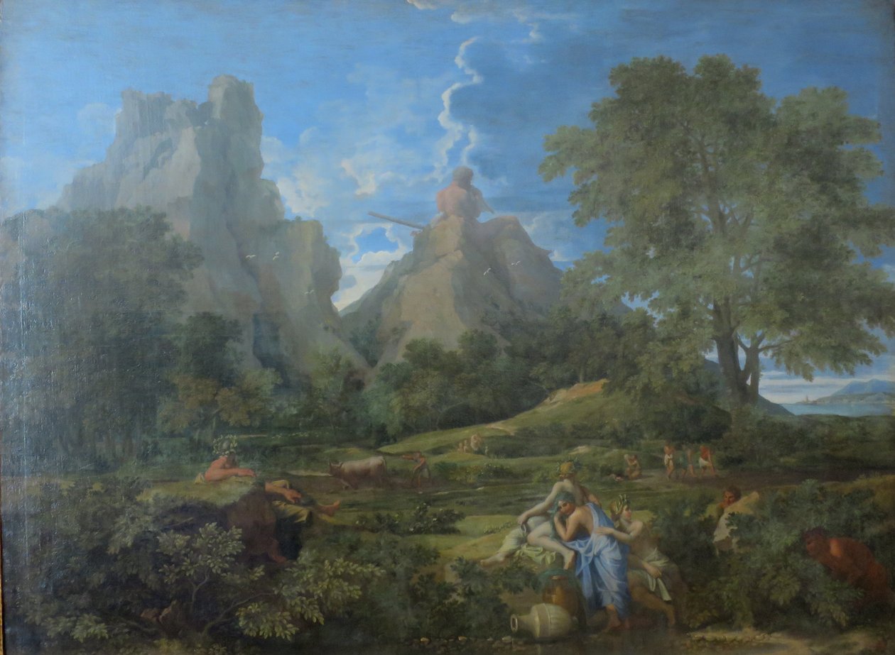 Landschap met Polyphemus door Nicolas Poussin