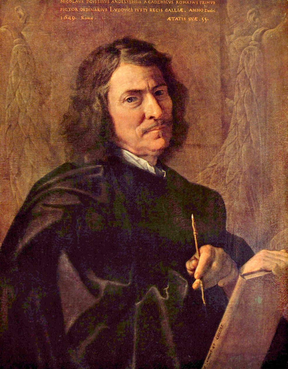 Zelfportret van de kunstenaar door Nicolas Poussin