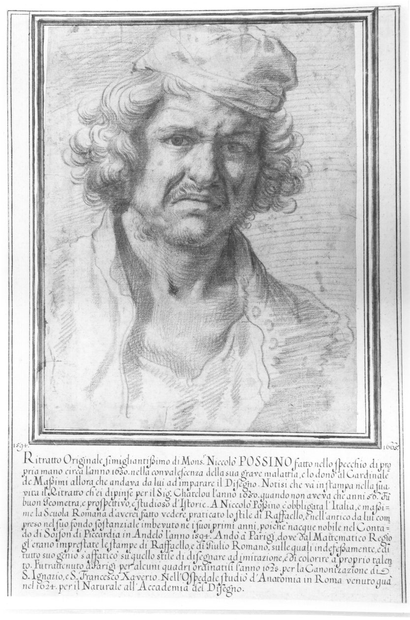Zelfportret door Nicolas Poussin